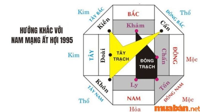 Các hướng khắc với nam mạng 1995