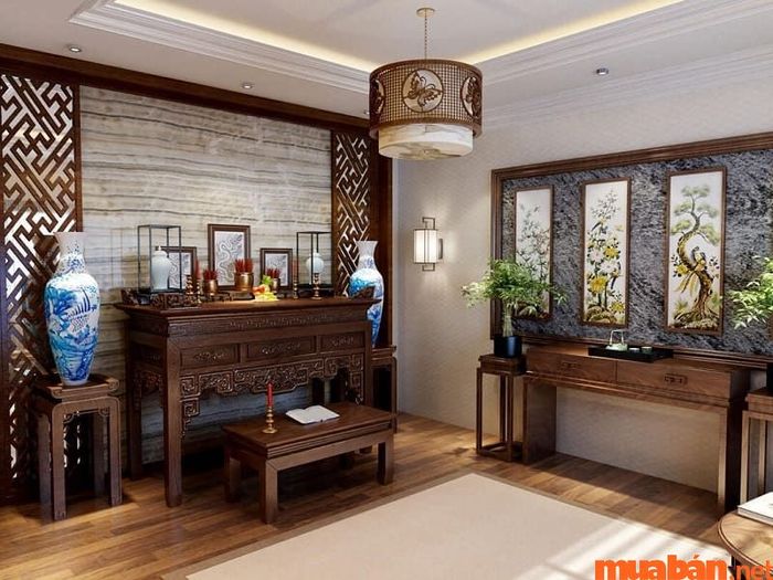 Bạn có thể chọn tầng thượng làm nơi đặt phòng thờ.
