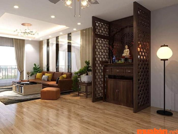 Nên tránh đặt phòng thờ ở các hướng xấu như Đông Bắc và Tây Nam.