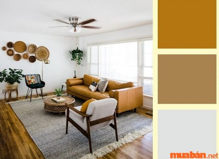 Ốc Thượng Thổ hợp với màu sắc thuộc hành Hỏa hoặc chính hành Thổ.