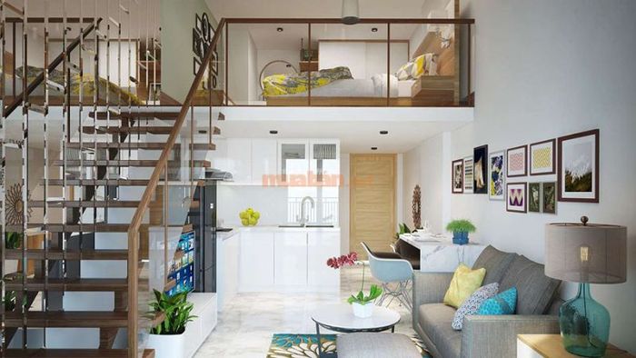 Nhà cấp 4 gác lửng đúc giả giúp tiết kiệm không gian hiệu quả