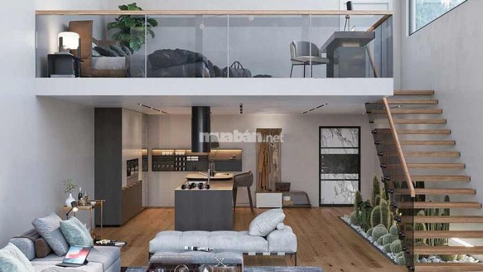 Nhà cấp 4 thiết kế gác lửng tiện nghi và hiện đại