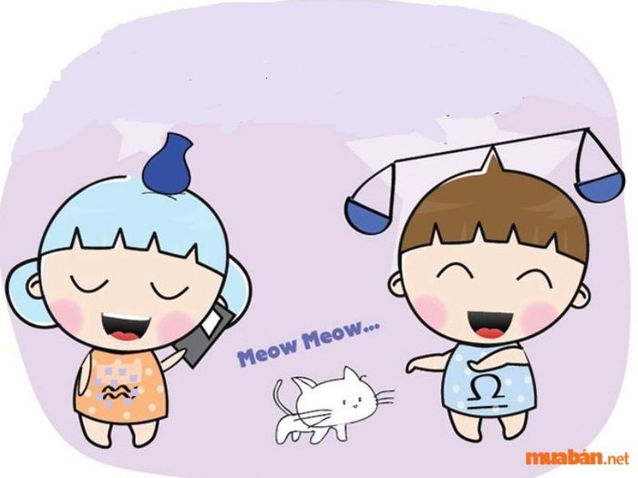 Thiên Bình nữ – Bảo Bình nam