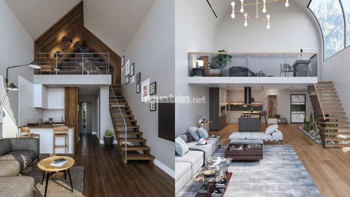 Nhà cấp 4 gác lửng đúc giả phù hợp cho không gian hạn chế