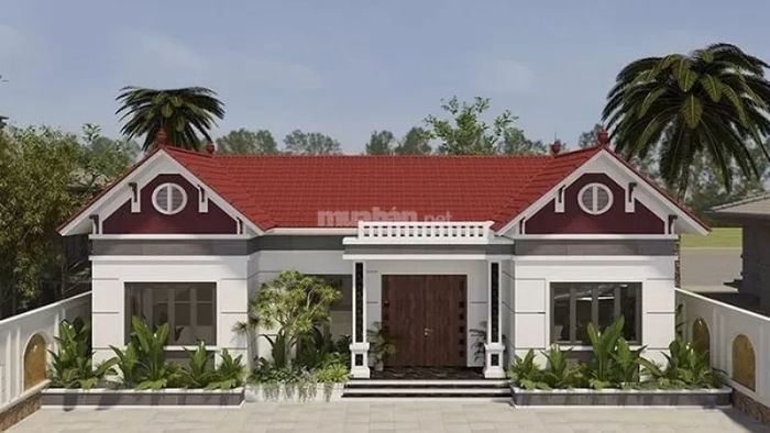 Mẫu nhà chữ U điển hình, là sự lựa chọn phổ biến của người Việt