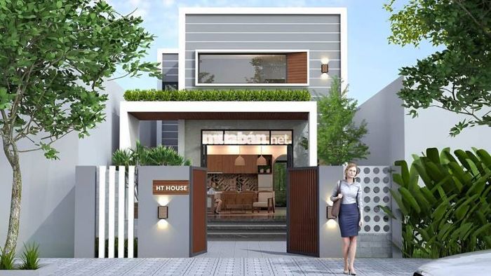 Mẫu nhà 1 trệt 1 lửng diện tích 60m2