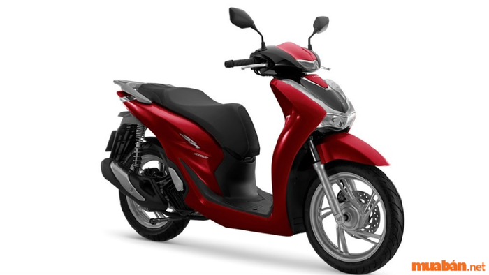 Mẫu xe Honda SH 160i 2024 phiên bản cao cấp với màu đỏ đen