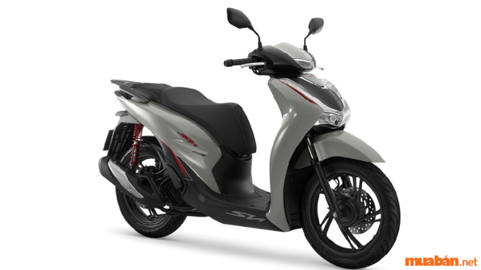 Mẫu xe Honda SH 160i 2024 phiên bản thể thao với màu xám đen