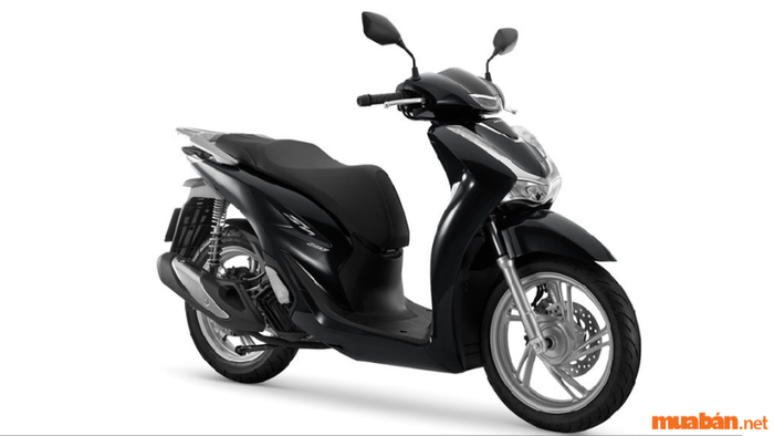 Mẫu xe Honda SH 160i 2024 phiên bản tiêu chuẩn với màu đen