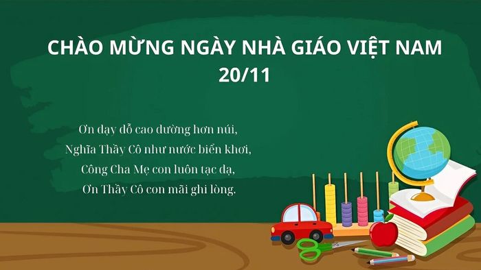 Mẫu phông nền Ngày Nhà giáo Việt Nam 20/11 đặc sắc
