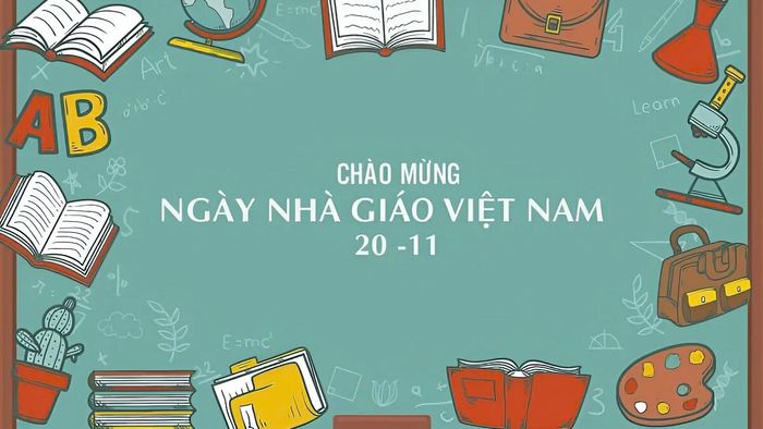 Chào đón ngày 20/11 với thiết kế background đầy ấn tượng