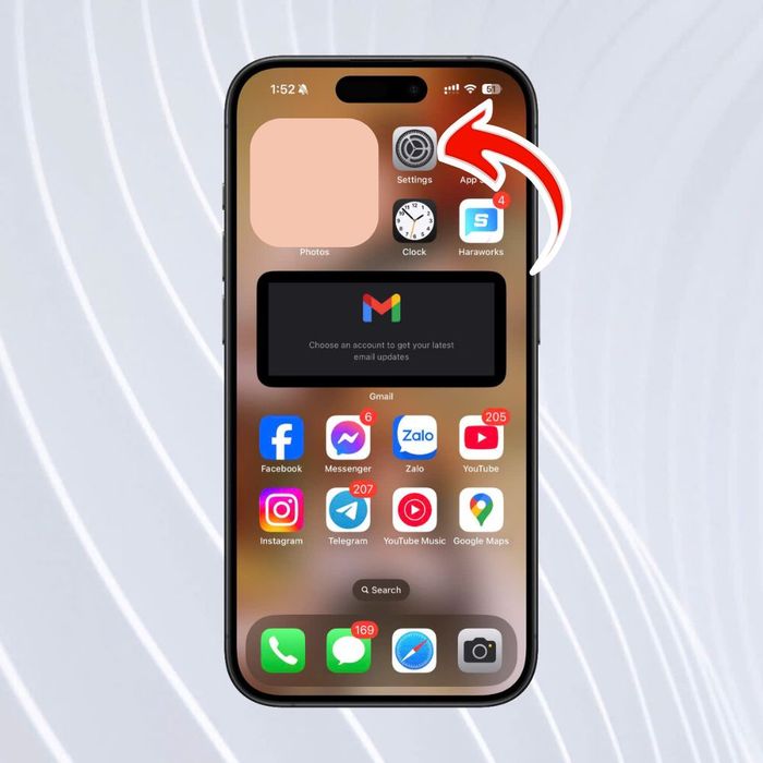 Cách thêm tài khoản email vào Apple Mail trên iPhone - Bước 1