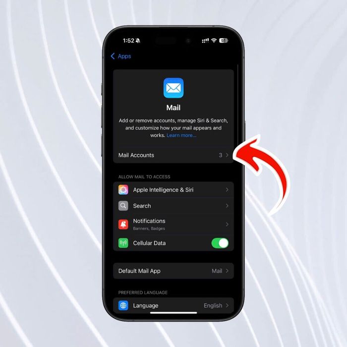 Cách thêm tài khoản email vào Apple Mail trên iPhone - Bước 4