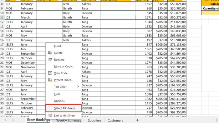 Hướng dẫn in tất cả các Sheet trong Excel