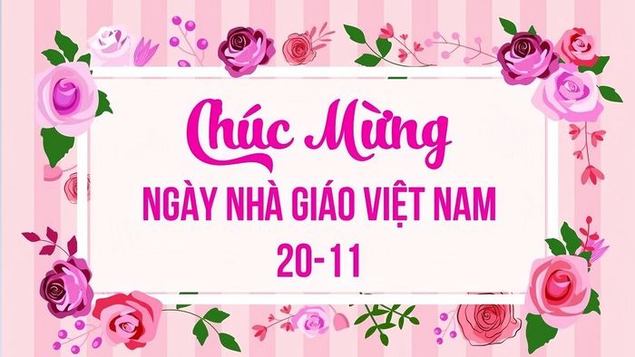 Background 20/11 thu hút sự chú ý nhất với thiết kế nổi bật
