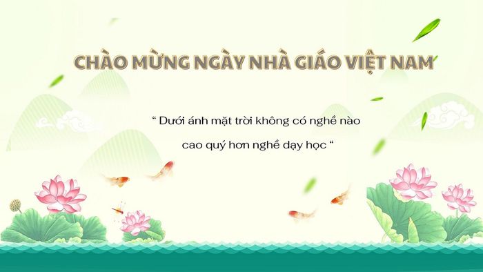 Chọn hình nền 20/11 với các câu trích dẫn để tri ân thầy cô