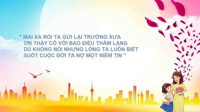 Thêm những câu trích dẫn ấn tượng vào phông nền trang trí ngày 20/11
