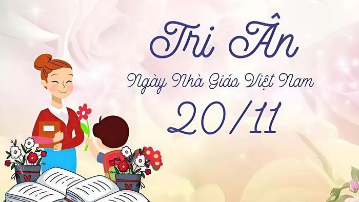 Background 20/11 gây ấn tượng mạnh mẽ