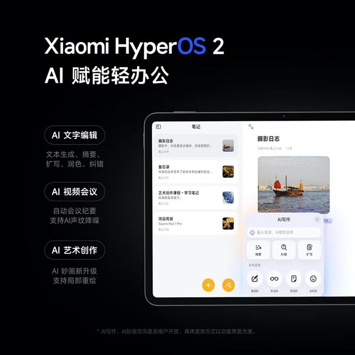Pad 7 Series khởi động với hệ điều hành HyperOS 2.0 ngay từ lúc mở hộp