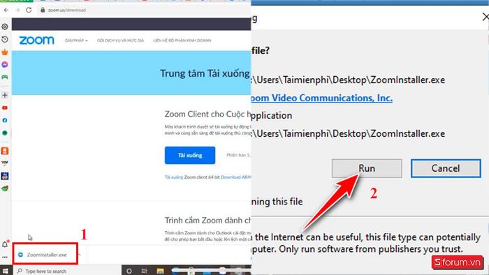 cách tải Zoom Workplace về máy tính - bước 2
