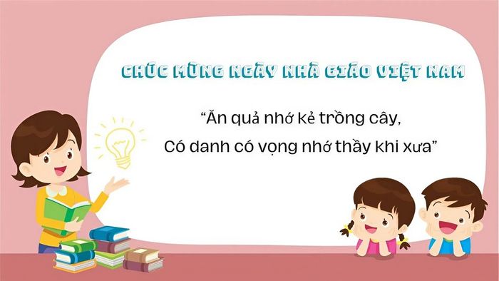 Background 20/11 kèm trích dẫn đầy cảm hứng