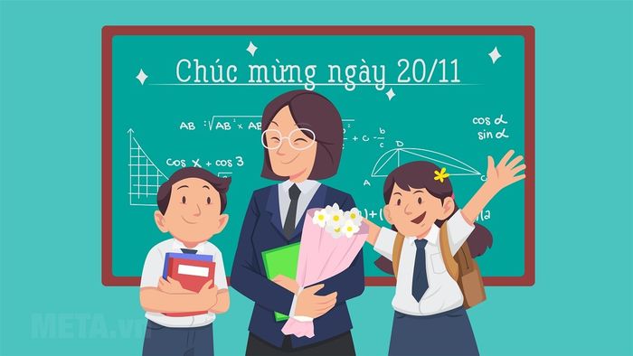 Làm đẹp ngày 20/11 với những background đơn giản nhưng ấn tượng để tri ân thầy cô