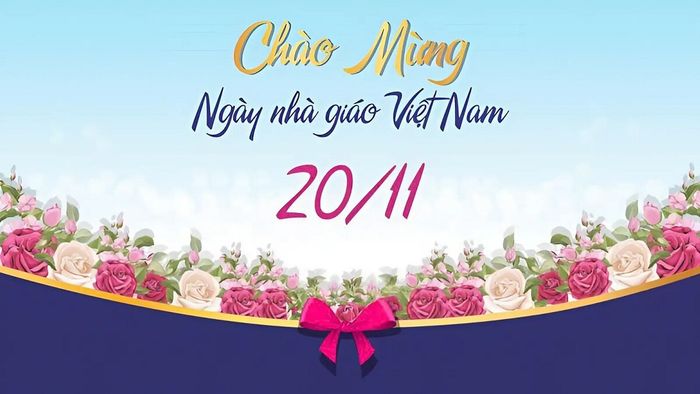 Background 20/11 đầy ý nghĩa và cảm xúc