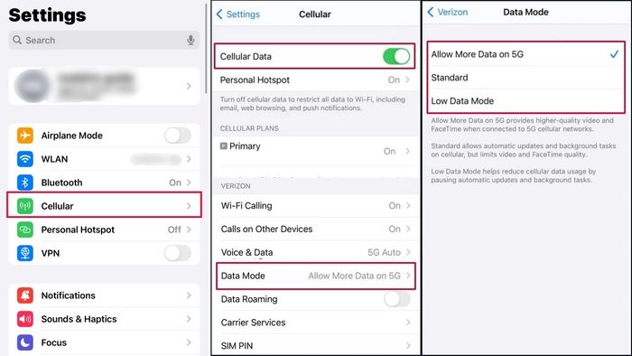 Cách điều chỉnh cài đặt mạng 5G trên iPhone