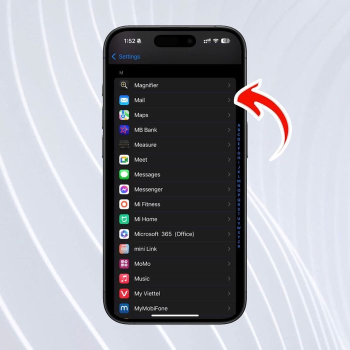 Cách thêm tài khoản email vào Apple Mail trên iPhone - Bước 3