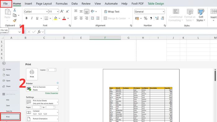 Hướng dẫn in tất cả các sheet trong Excel