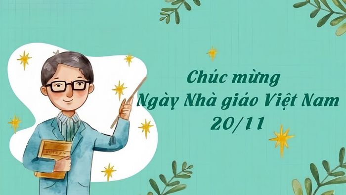 Background 20/11 với thiết kế độc đáo và ấn tượng