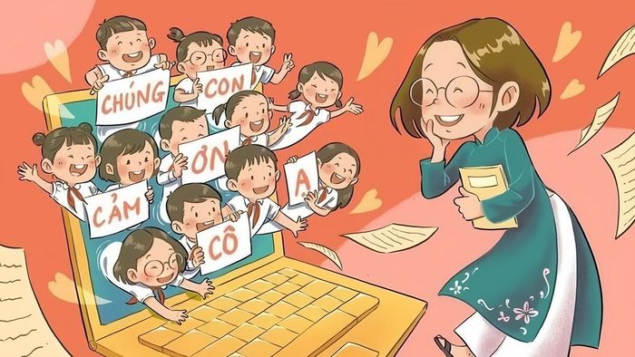 Background 20/11 dễ thương và đầy cảm xúc