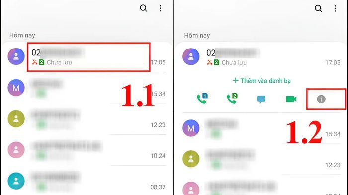 Hướng dẫn chặn cuộc gọi từ đầu số 3133 - Bước 1
