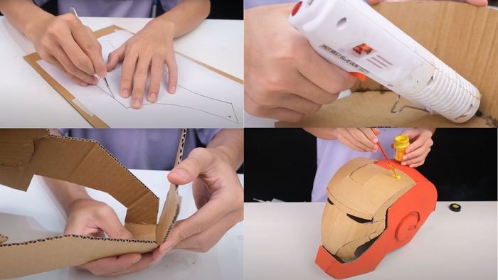 Hướng dẫn làm mặt nạ Halloween từ bìa carton cũ