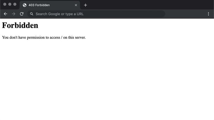 Cách sửa lỗi 403 Forbidden trên Google Chrome
