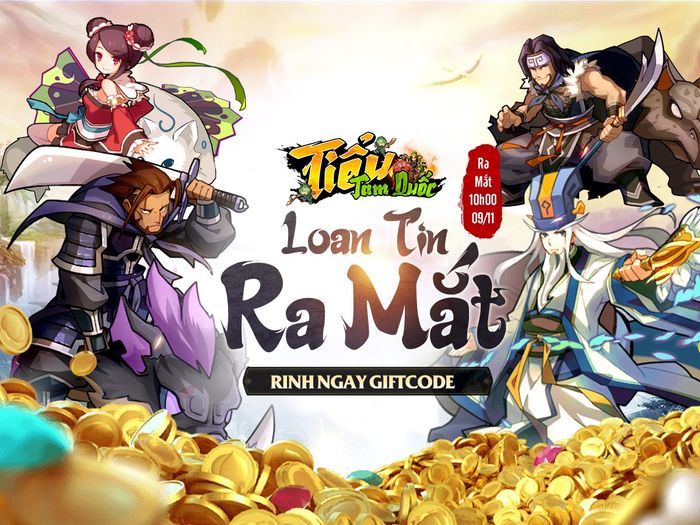 Mã code mới nhất của game 3Q Tiểu Tam Quốc