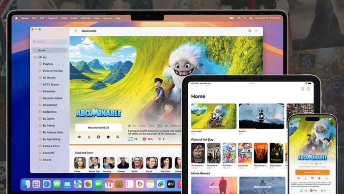 Ứng dụng xem video trên iPhone Infuse
