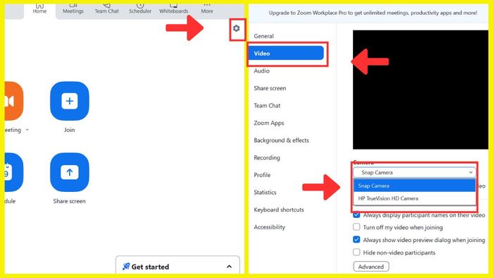 Hướng dẫn sử dụng filter Snap Camera trên Zoom và Google Meet - Bước 2