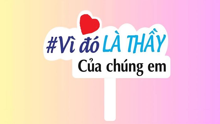 Mẫu hashtag 20/11 thể hiện lời cảm ơn, tri ân sâu sắc