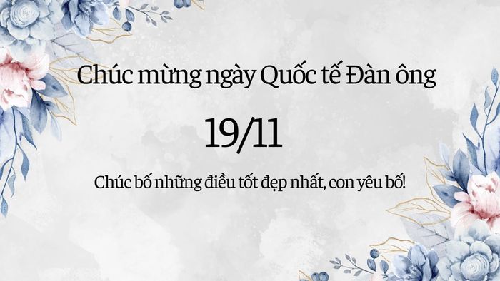 Thiệp chúc mừng Ngày Quốc tế Đàn ông phiên bản 6
