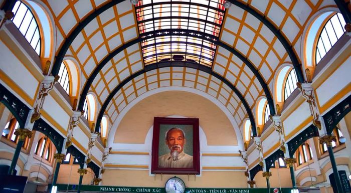 Saigon's stunning Central Post Office stands as one of the city's most enchanting landmarks.