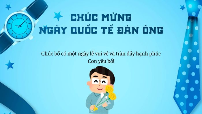 Thiệp chúc mừng Ngày Quốc tế Đàn ông phiên bản 9