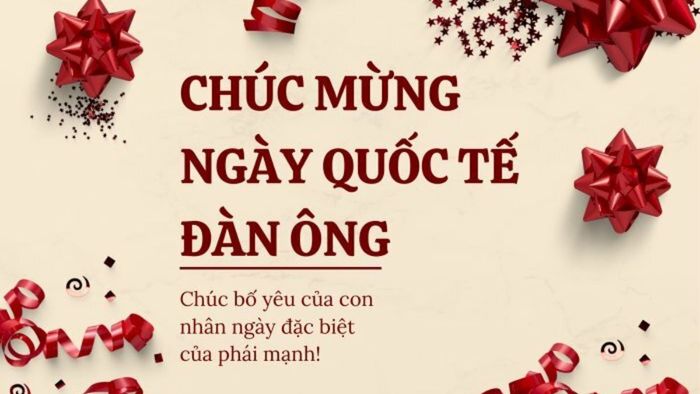 Thiệp chúc mừng Ngày Quốc tế Đàn ông phiên bản 2