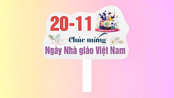 Hashtag 20/11 vector giàu ý nghĩa, sâu sắc