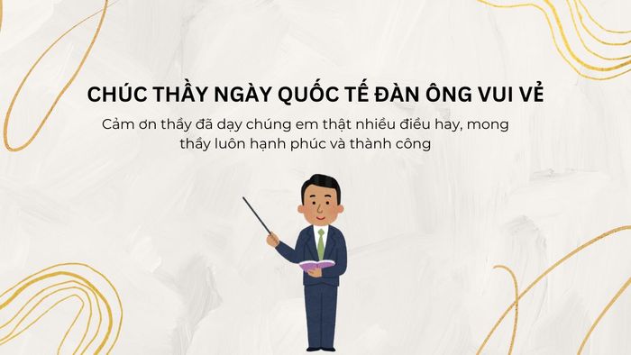 Thiệp chúc mừng Ngày Quốc tế Đàn ông phiên bản 50