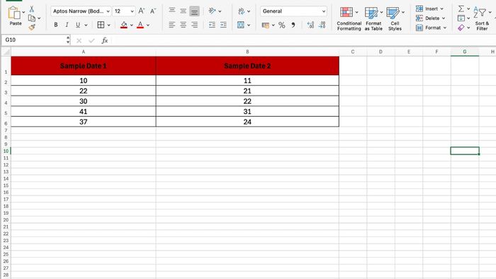 Cách tính độ lệch chuẩn trong Excel