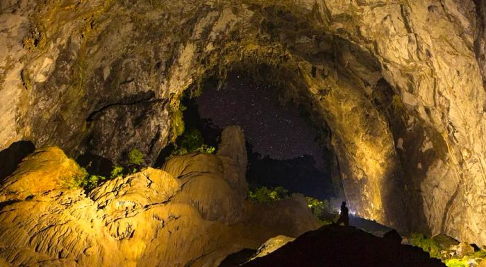 The rapid development of tourism presents a potential threat to the delicate environment within the caves.