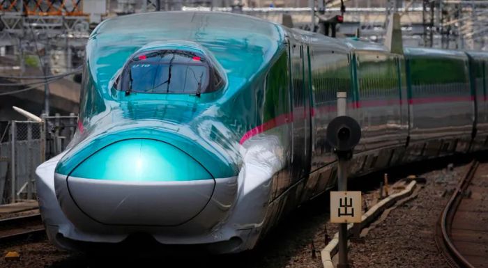 The distinctive long nose of Japan’s Shinkansen trains is specially designed to minimize sonic booms when traveling through tunnels.