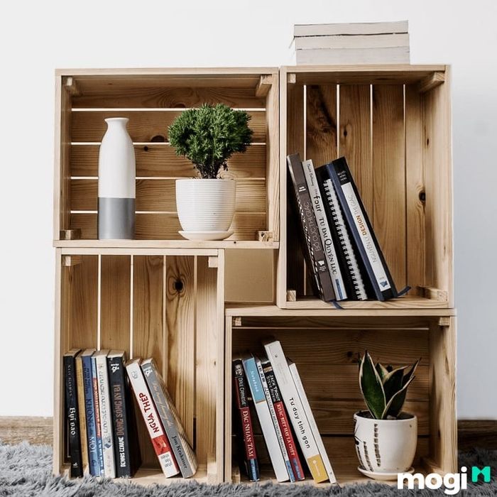 Kệ Sách Thiết Kế Đơn Giản Và Lạ Mắt