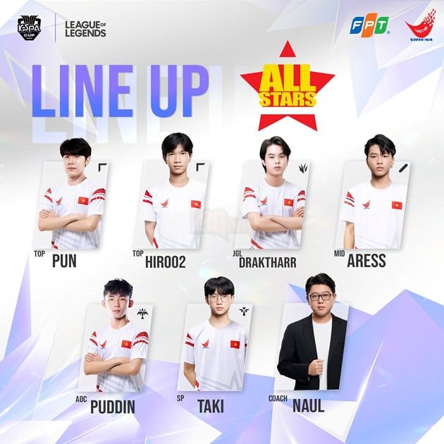 LMHT: VIRESA Công Bố Đội Hình VCS All-Star Tham Dự Kespa Cup 2024 Lần 3